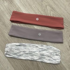 SET OF 3 Lululemon headbands